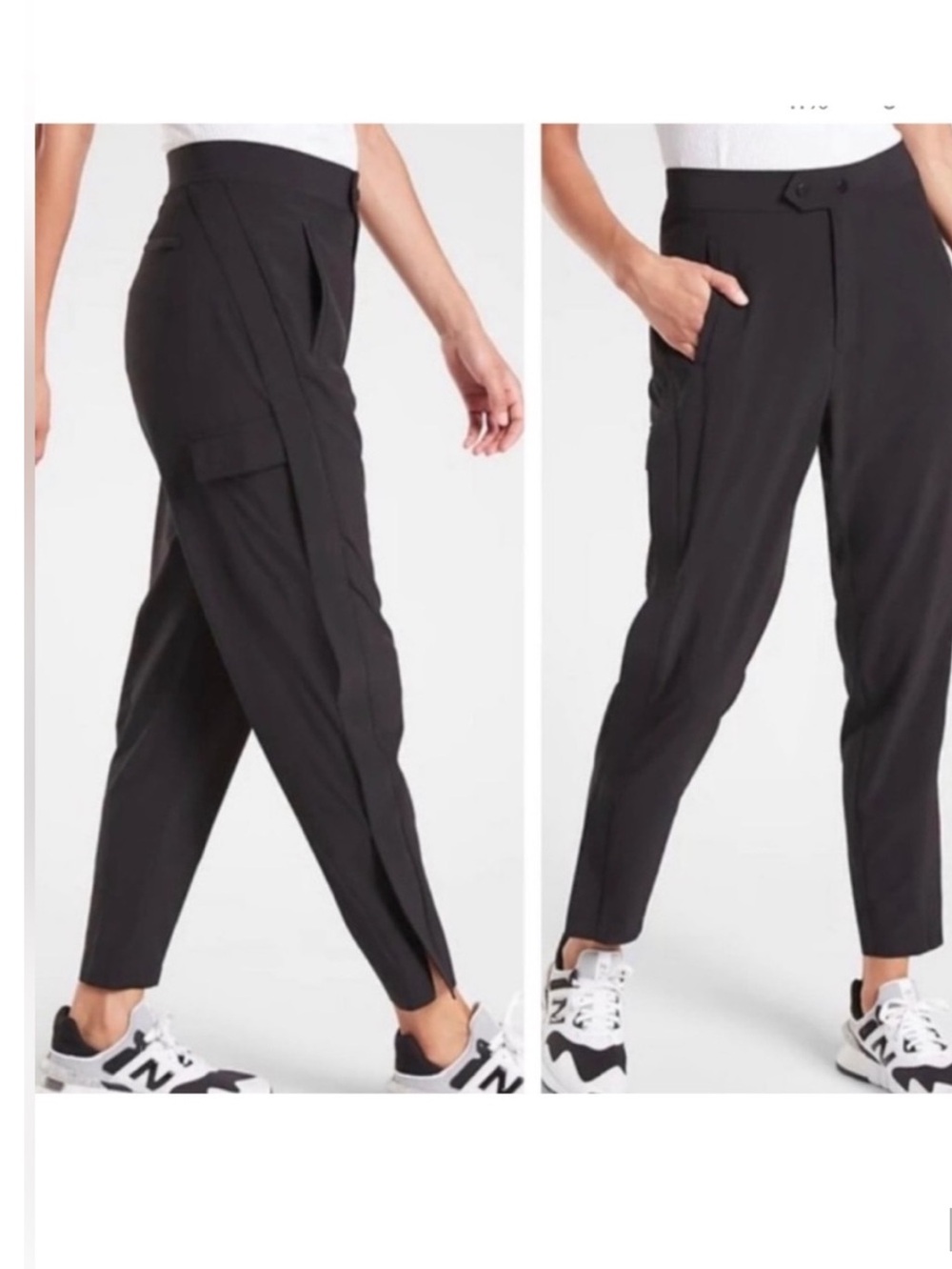 Athleta Uptown Ankle Pants Black Athletic Wear Size 8